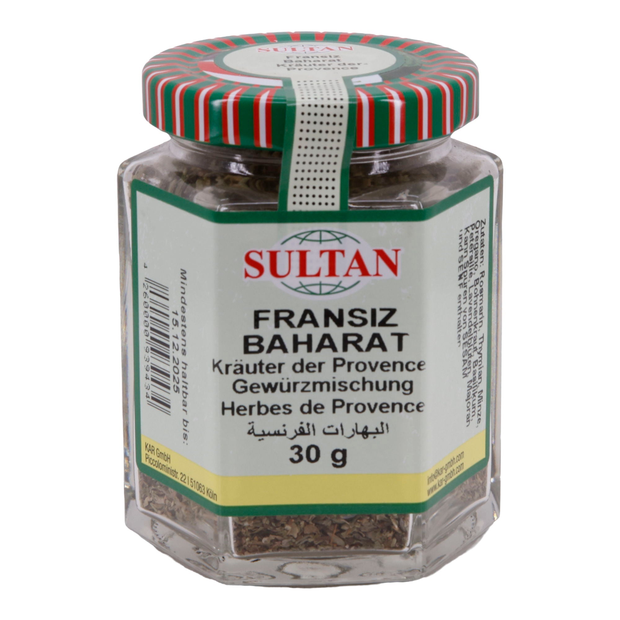 Gewürzmischung Fransiz Baharat | Gewürz | Kräuter der Provence | 30 g SULTAN